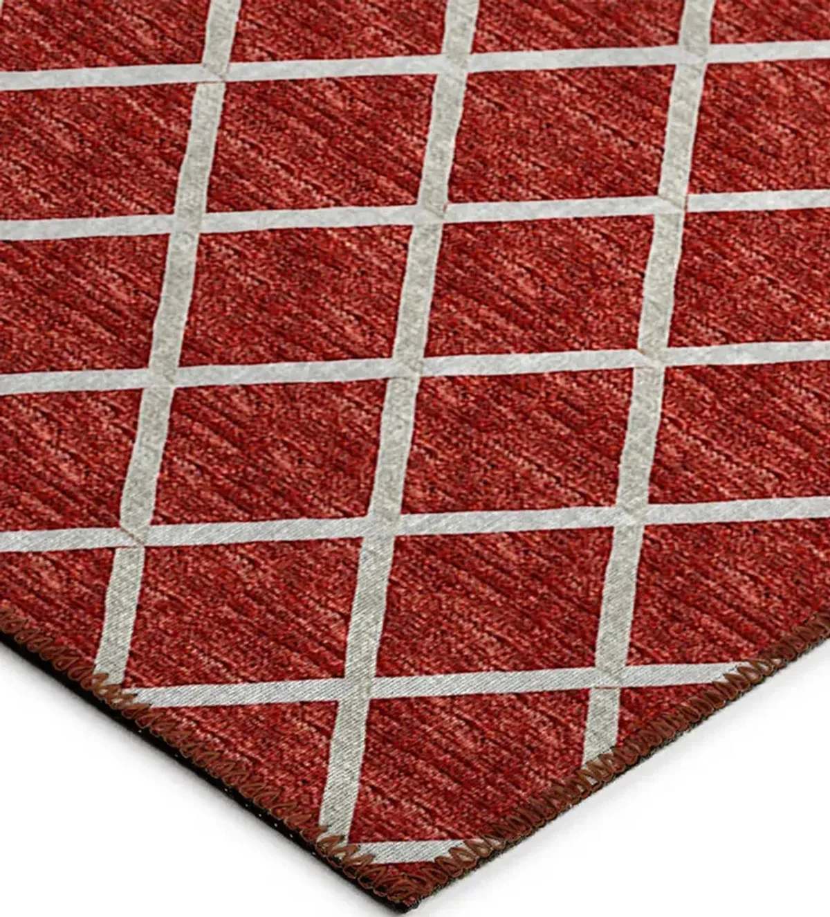 York YO1 Red 4' Rug