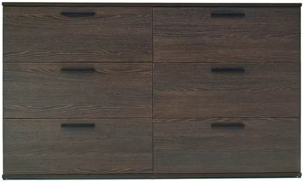 FC Design Klair Living Farmhouse Six-Drawer Jumbo Dresser
