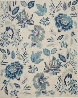 Ivory/Light Blue color