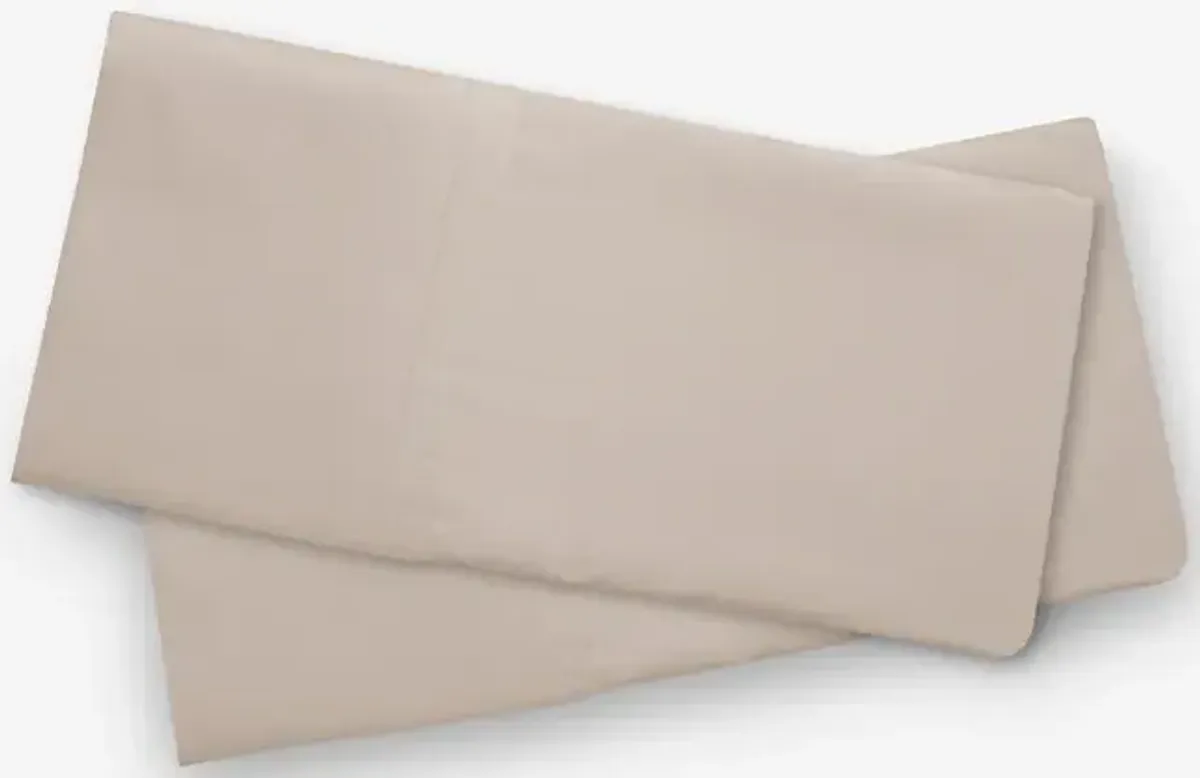 Hyper-Cotton Queen Pillowcase Set in Medium Beige