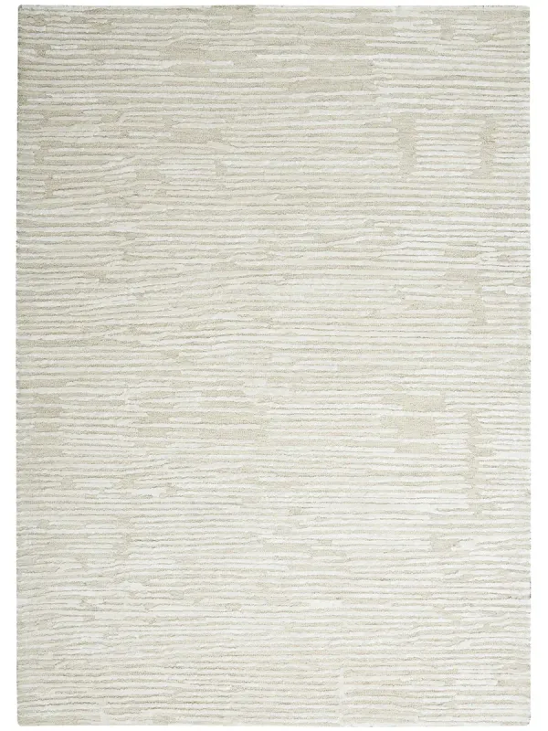 CK010 Linear LNR01 Ivory 3'9" x 5'9" Rug