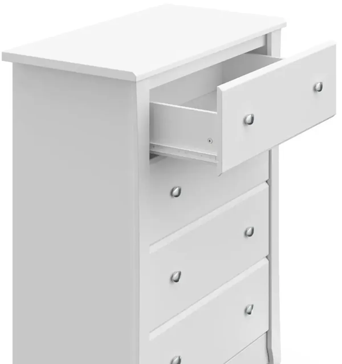 Storkcraft Crescent 4 Drawer Chest (White) – GREENGUARD Gold Certified