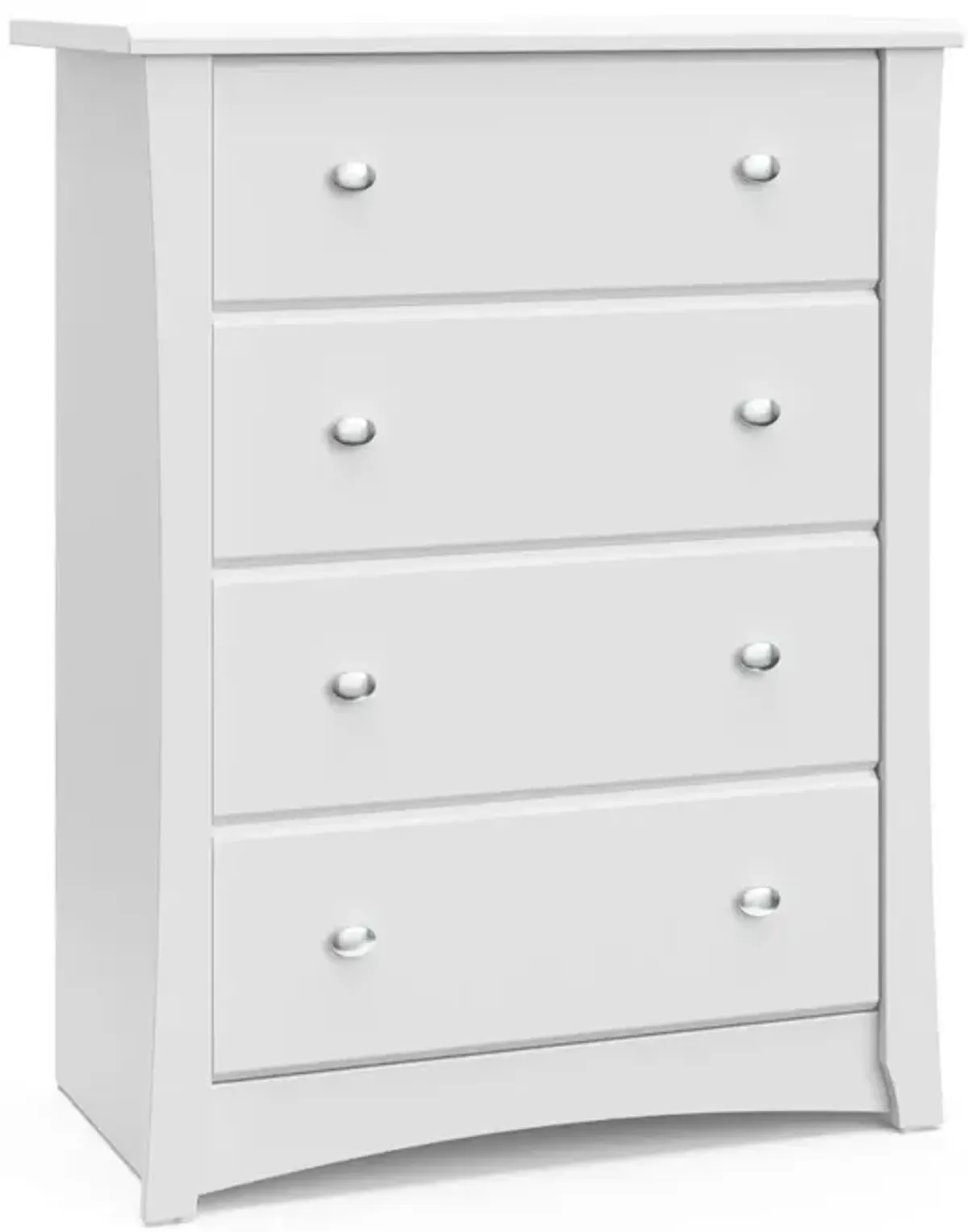 Storkcraft Crescent 4 Drawer Chest (White) – GREENGUARD Gold Certified