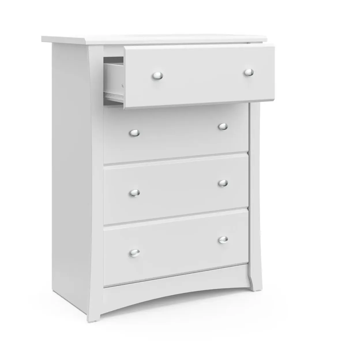 Storkcraft Crescent 4 Drawer Chest (White) – GREENGUARD Gold Certified