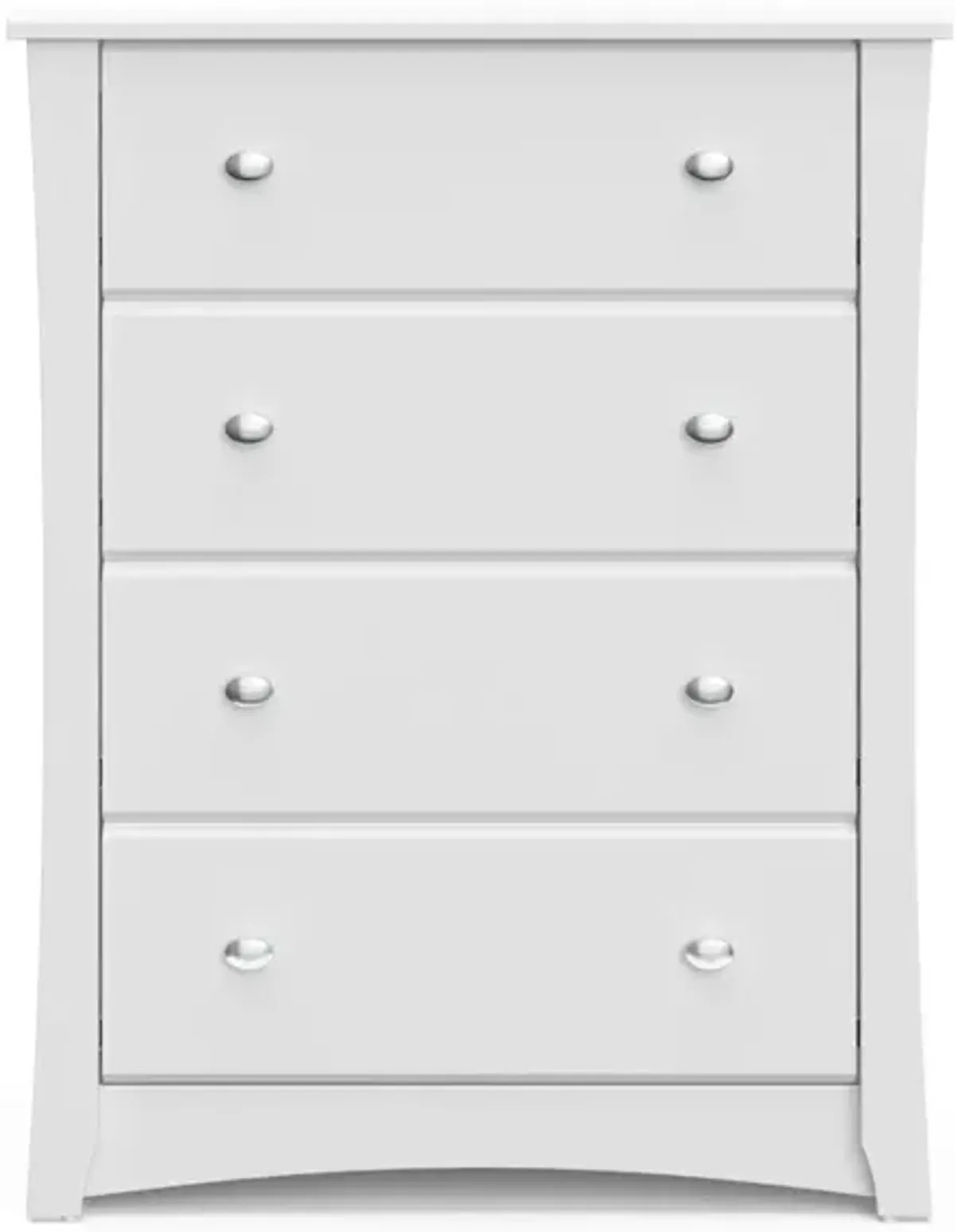 Storkcraft Crescent 4 Drawer Chest (White) – GREENGUARD Gold Certified