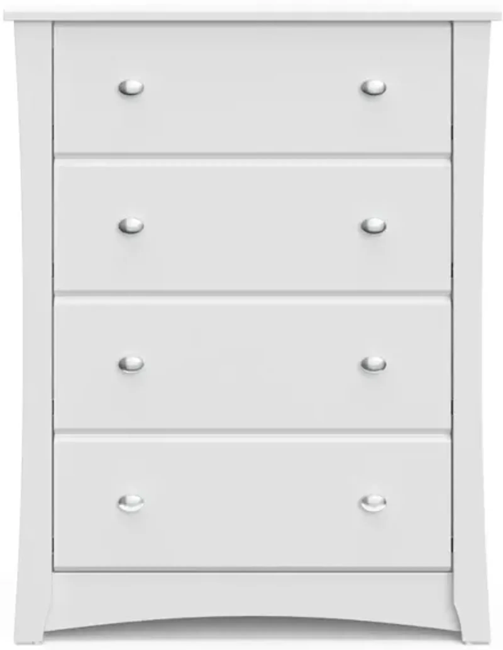 Storkcraft Crescent 4 Drawer Chest (White) – GREENGUARD Gold Certified