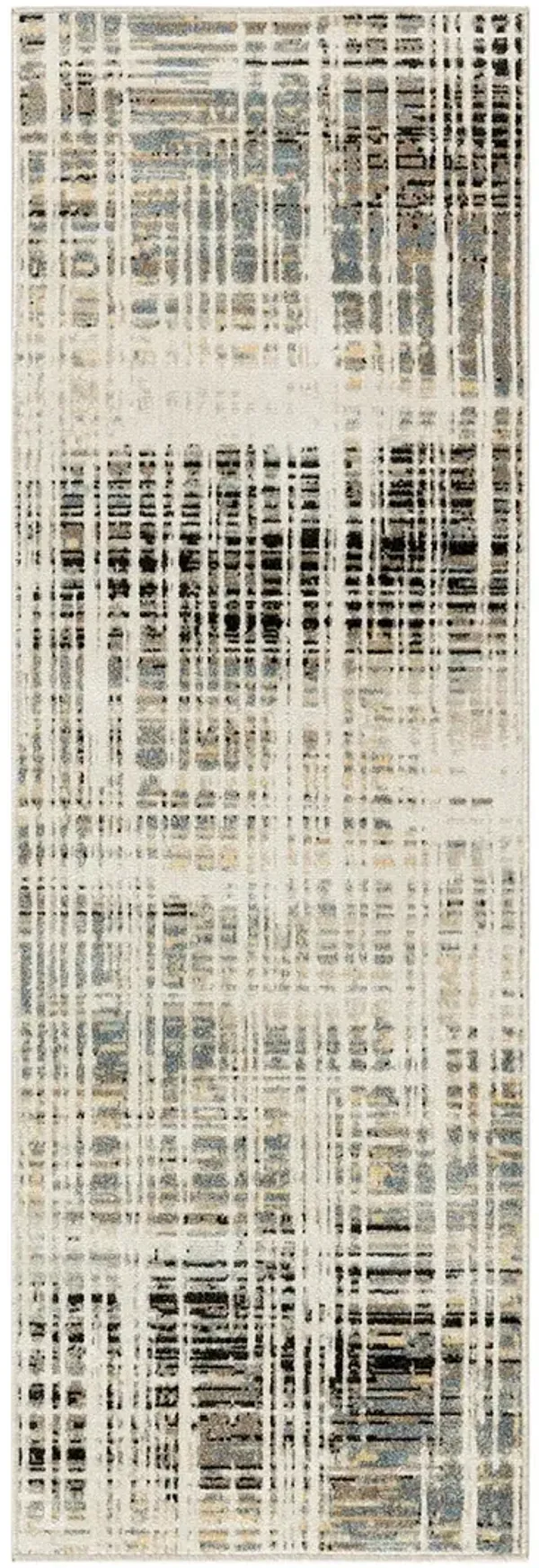 Washable Decor WSD07 Ivory/Blue 2' x 6' Rug