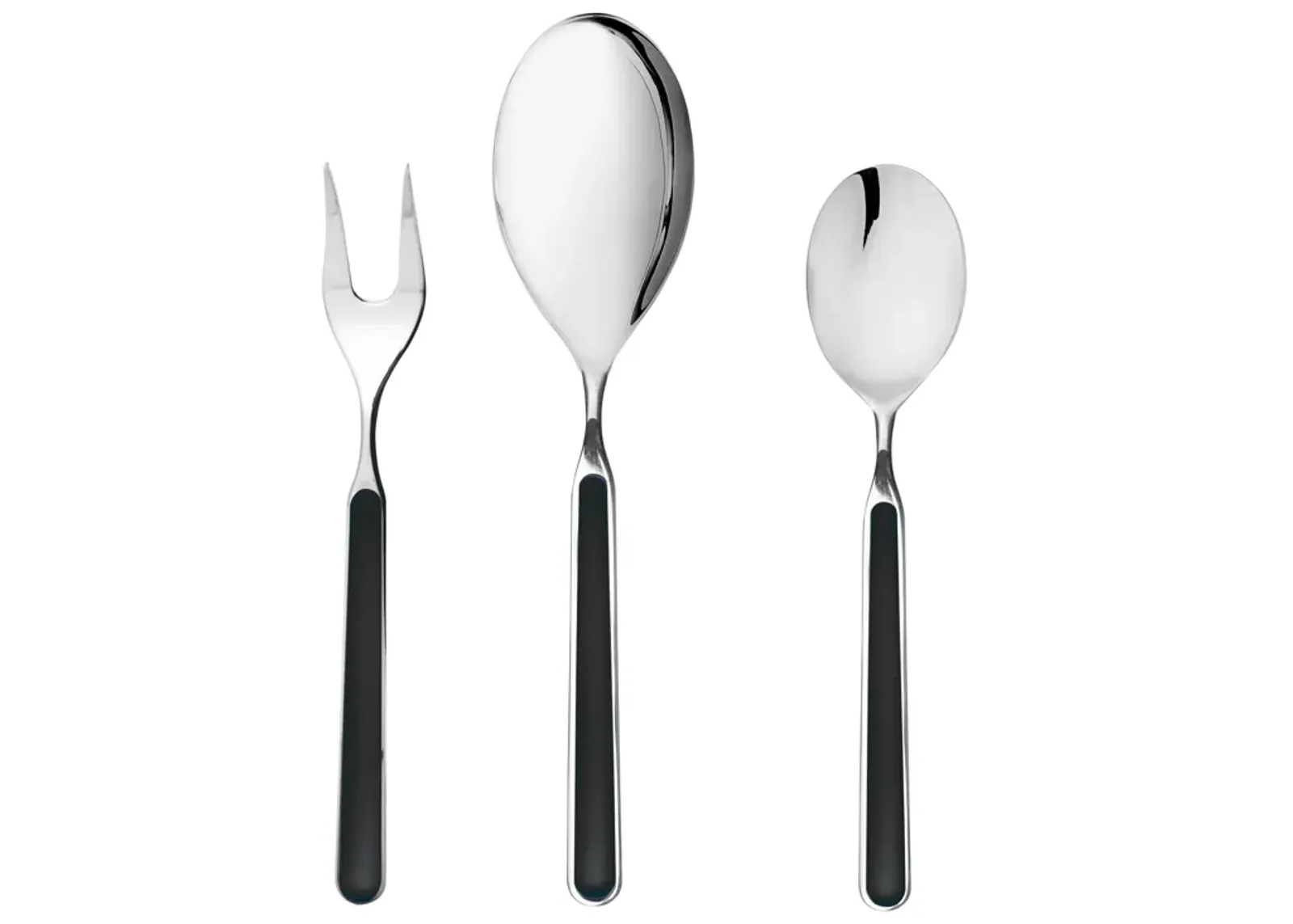 Fantasia 3-Piece Serving Set in Black