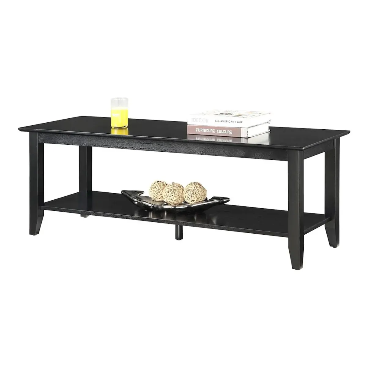 Convience Concept, Inc. American Heritage Coffee Table with Shelf