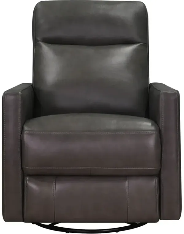 Ashby Power Headrest Swivel Glider Leather Recliner