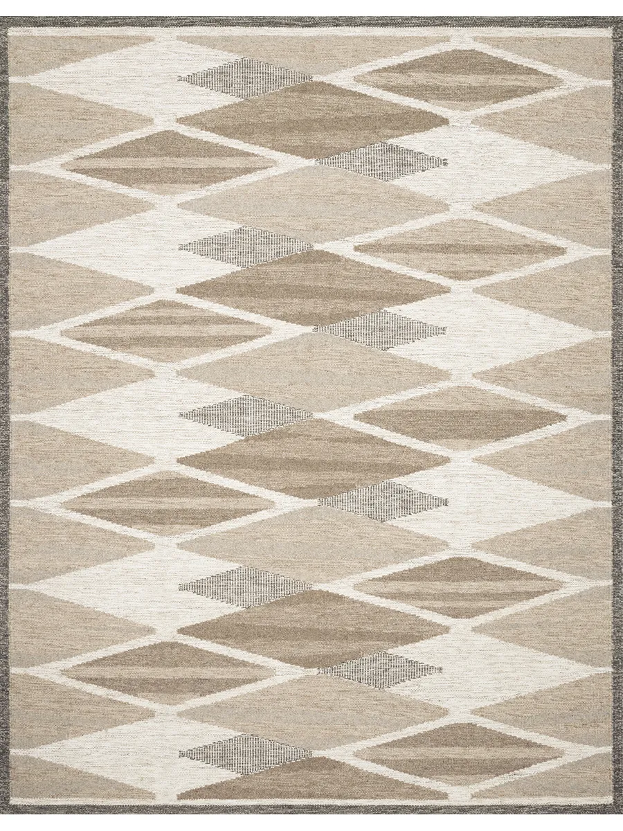 Evelina EVE04 Taupe/Bark 9'3" x 13' Rug