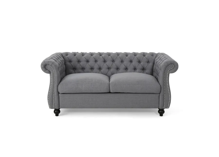 Merax Traditional Chesterfield Loveseat Sofa