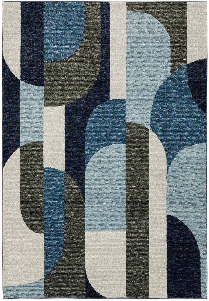 Strada 3'3" x 5'2" Blue Rug