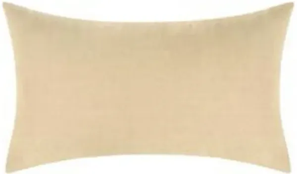 Paula Lumbar King Pillow Sham, Amber Soft Stone Washed Hemp, 20x36 - Benzara
