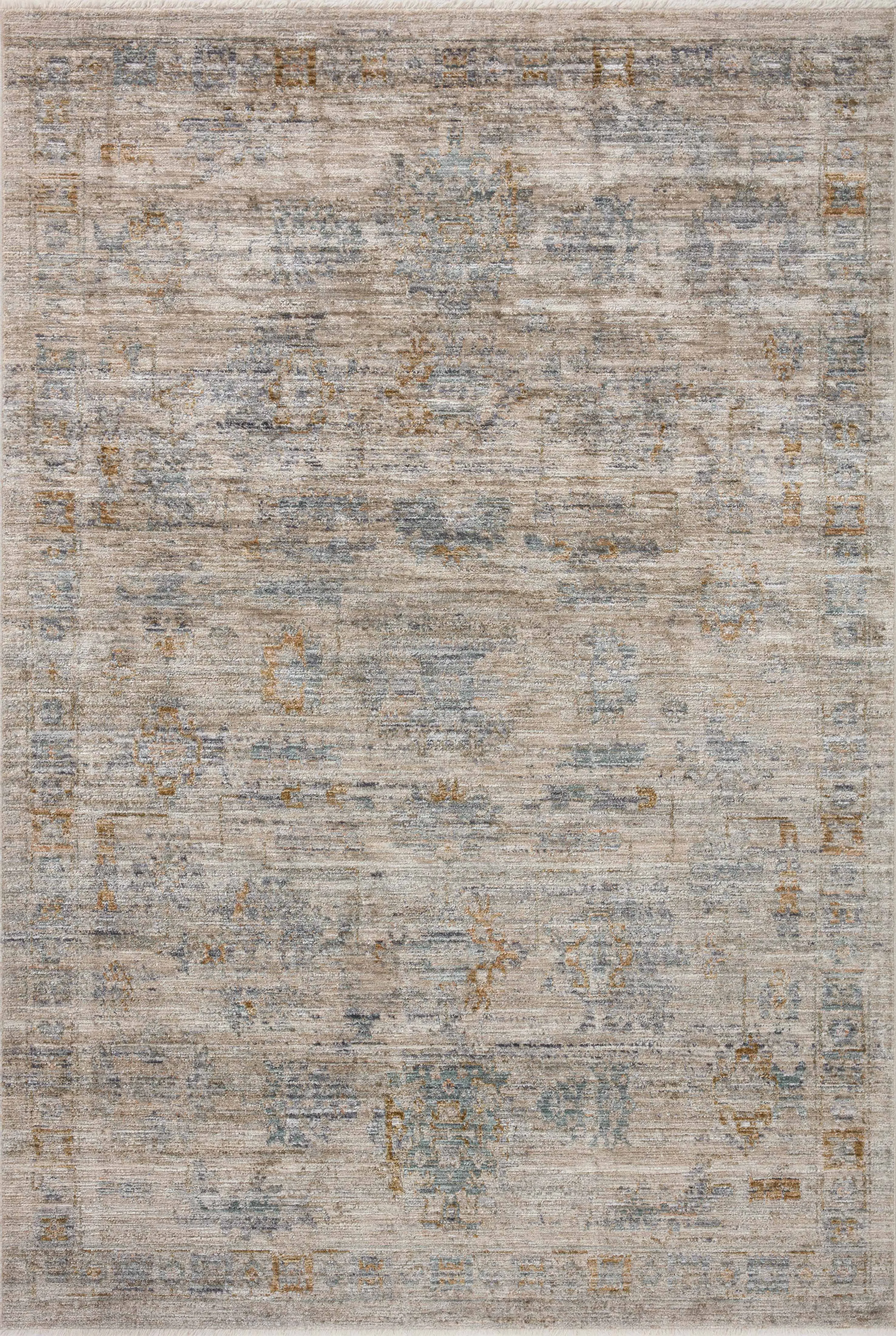 Katherine KES04 Pebble/Ocean 3'6" x 5'6" Rug by Jean Stoffer