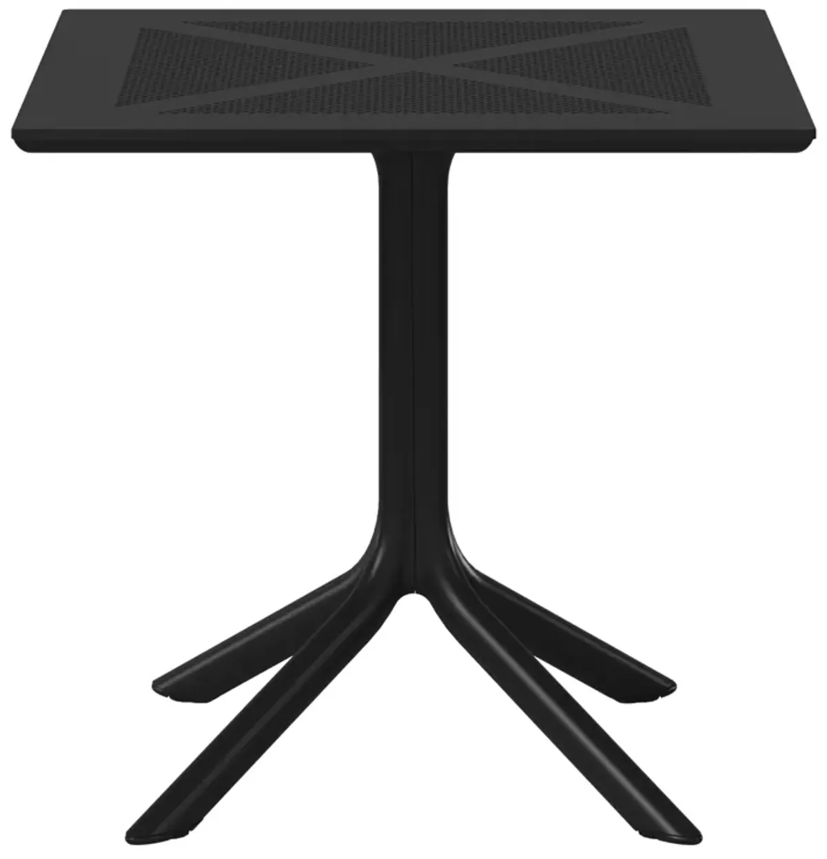 WestinTrends 31.5" Square Plastic Outdoor Patio Dining Table for 4