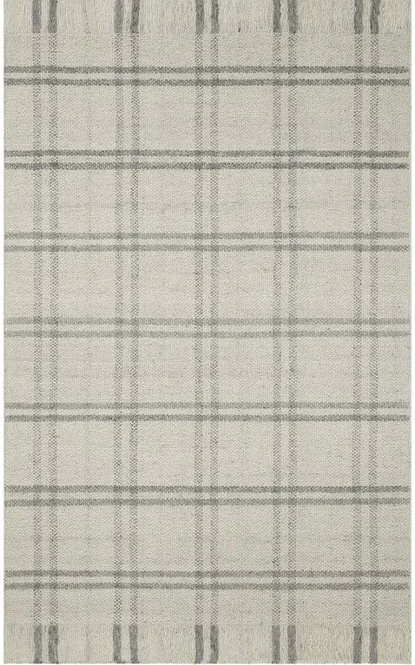 Caleb CAL01 Natural/Grey 5' x 7'6" Rug