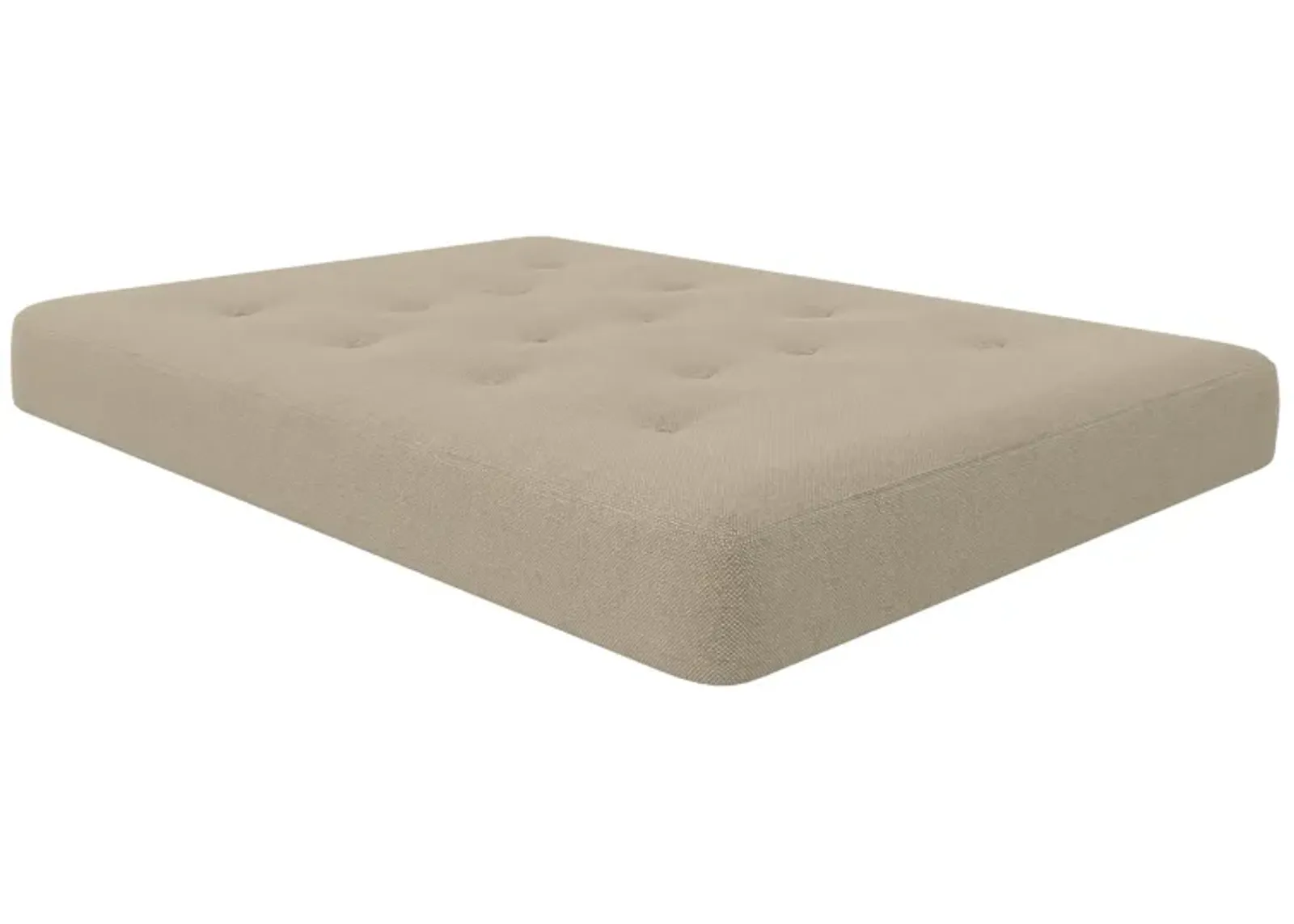 Atwater Living Bria 8" Independently Encased Coil Futon Mattress, Polyester Linen, Full