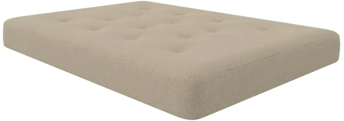 Atwater Living Bria 8" Independently Encased Coil Futon Mattress, Polyester Linen, Full