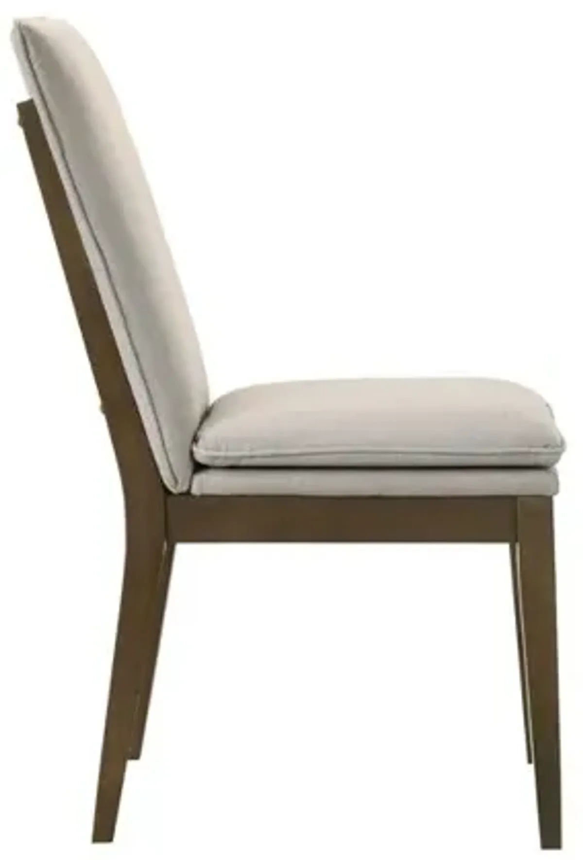 New Classic Furniture Maggie Dining Chair W/Natural Cushion-Walnut