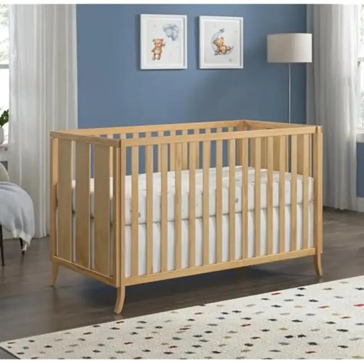 Oxford Baby Arlie 4 In 1 Convertible Crib Natural