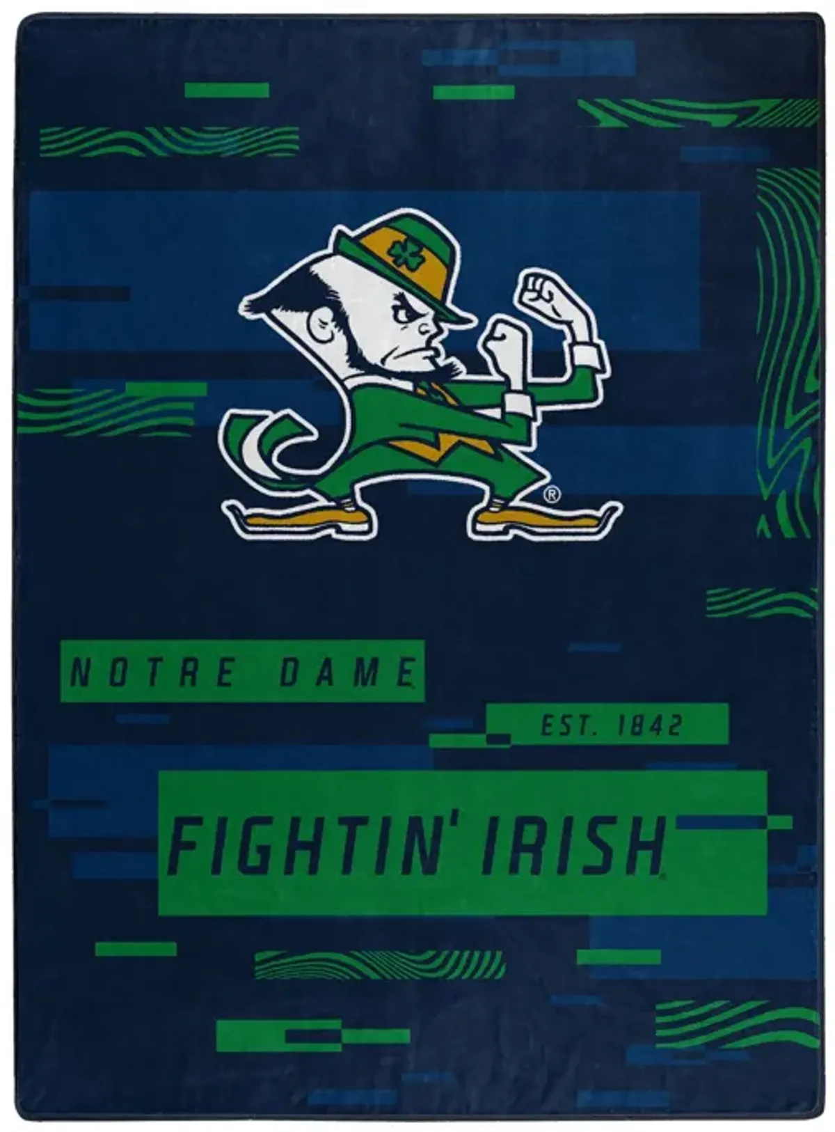 NOTRE DAME OFFIcIAL NcAA Digitize Raschel Throw Blanket 60 x 80(D0102H94gYV)