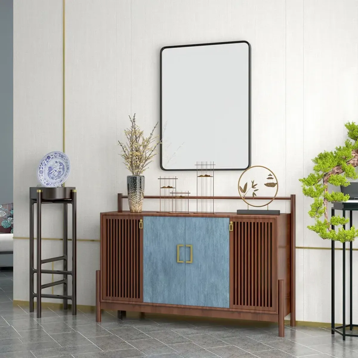 30 x 22 Inch Wall Mirror Aluminum Frame Rectangular Wall Mirrors for Bathroom