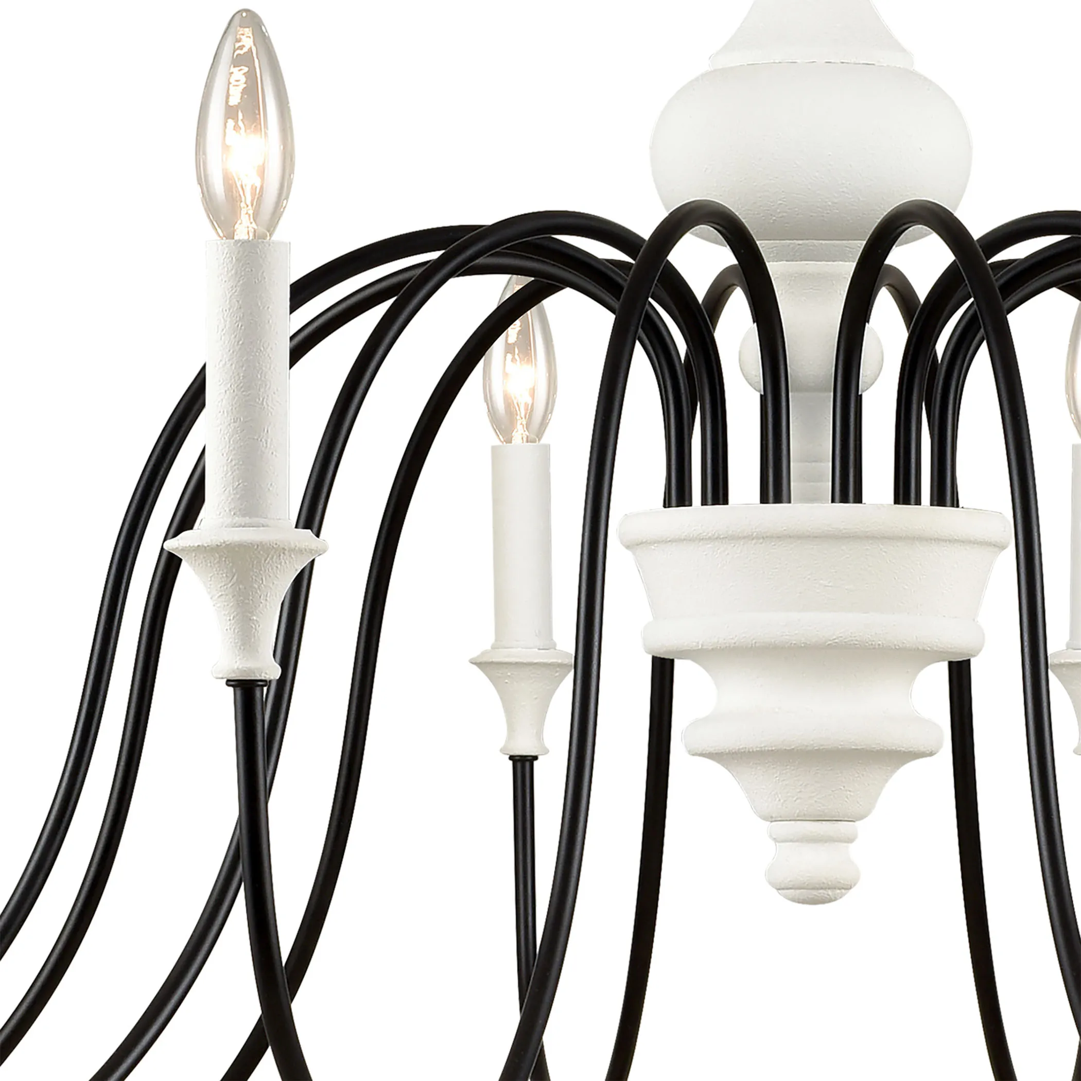 Val De Loire 12 Light white Chandelier