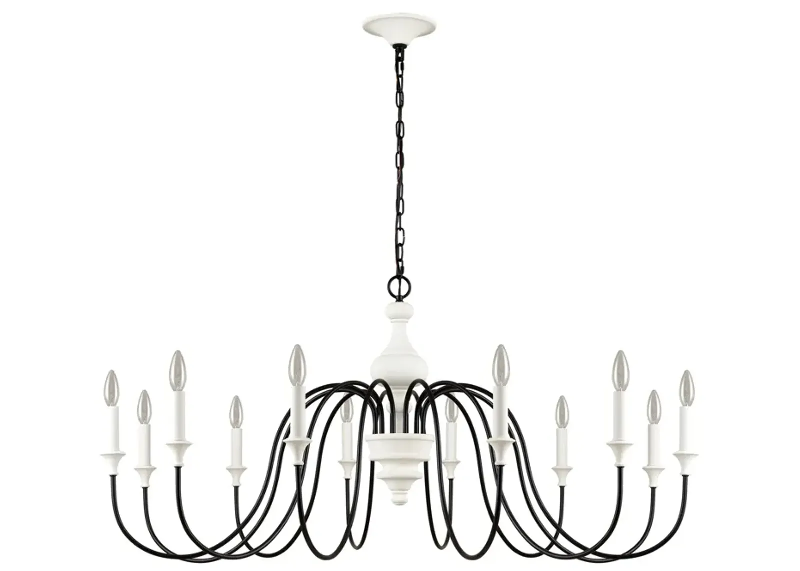 Val De Loire 12 Light white Chandelier