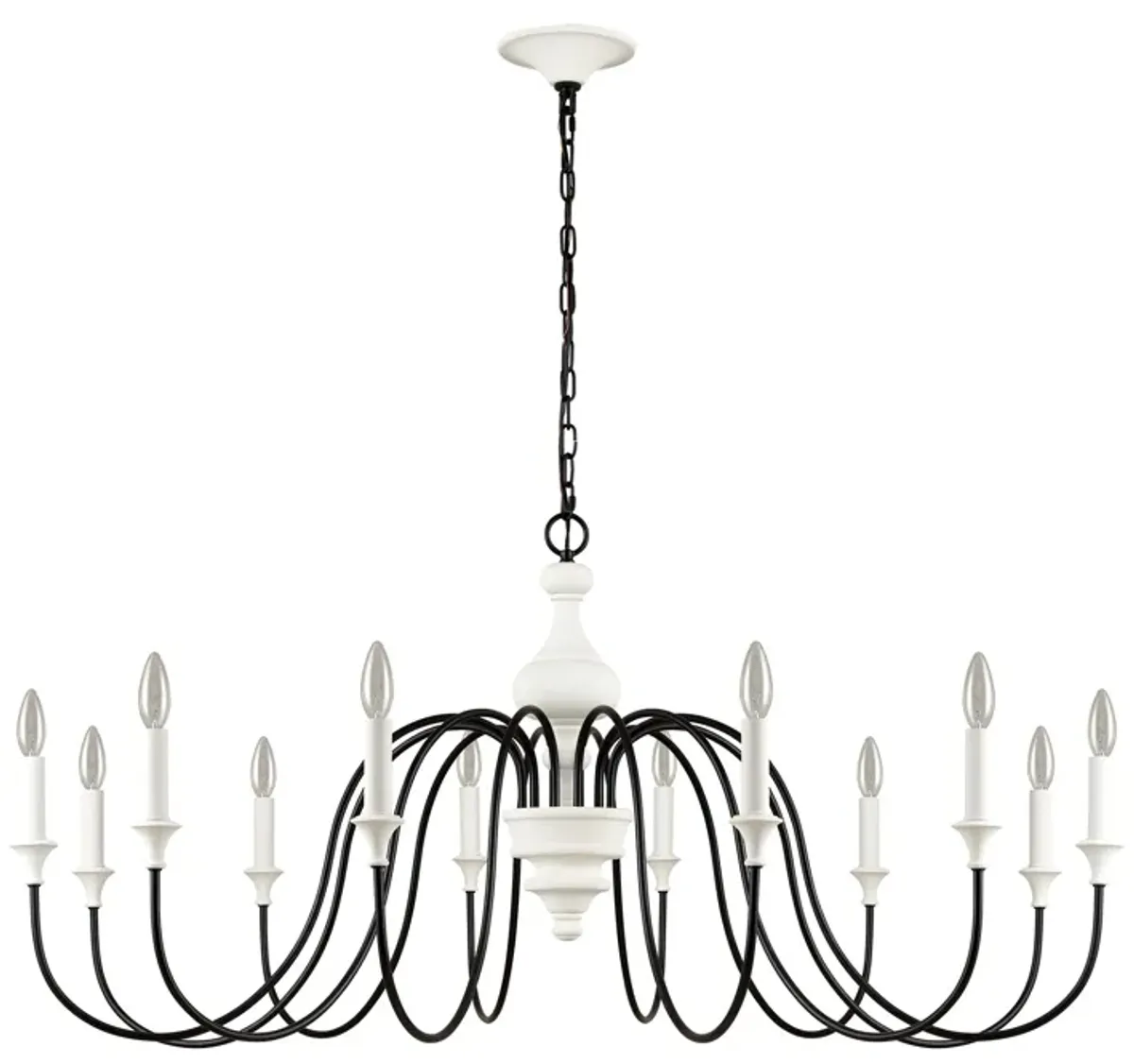 Val De Loire 12 Light white Chandelier