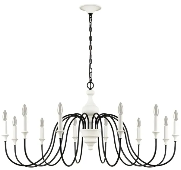Val De Loire 12 Light white Chandelier