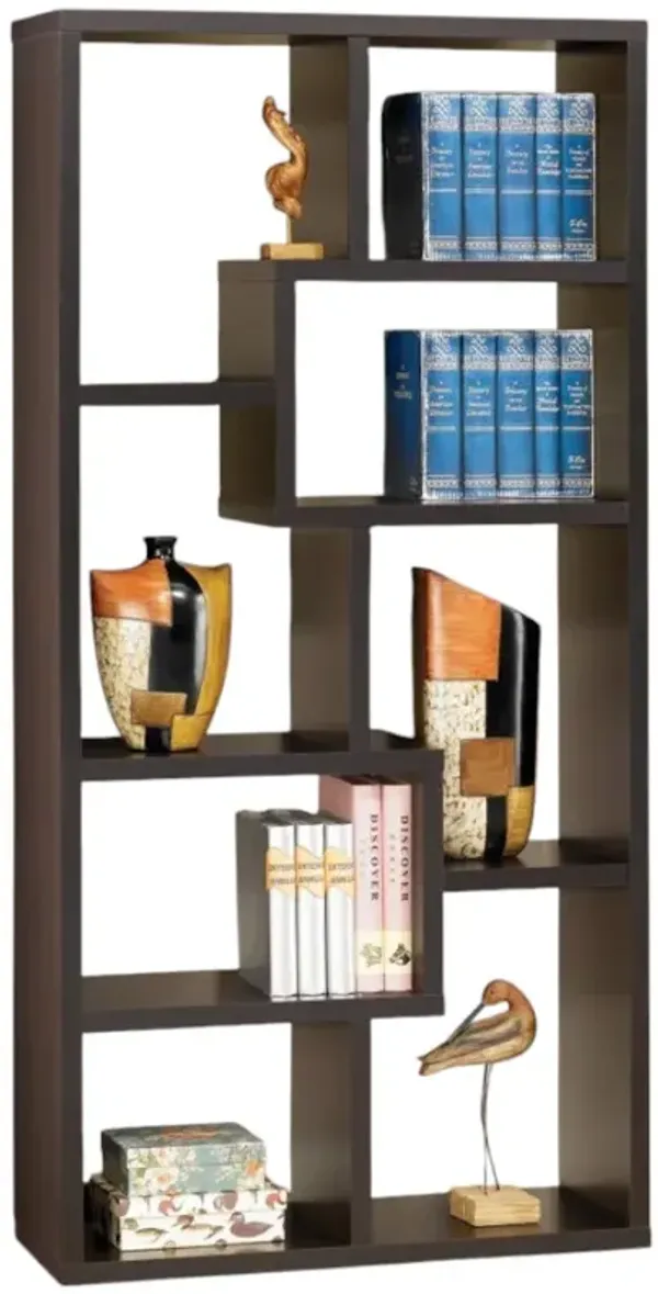 Modern Cube Bookcase with Open Storage for Living Room or Office Display