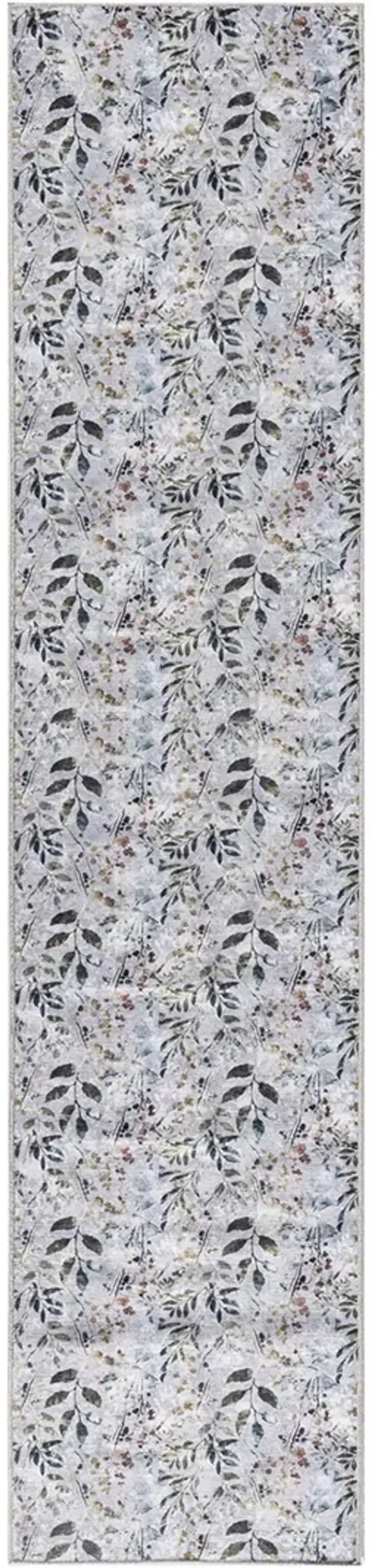 Nourison Washables NWB05 Gray/Multicolor 2'2" x 8' Rug