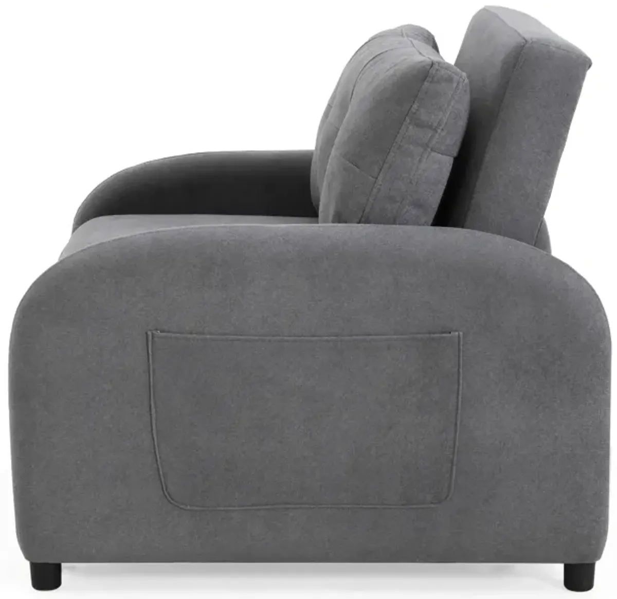 Merax Convertible Sleeper Sofa  Loveseat with Pillow and Pocket