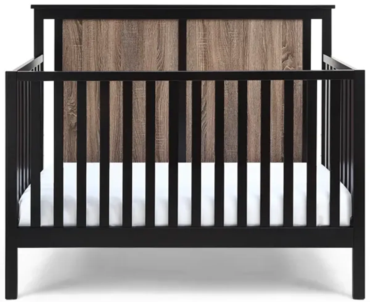 Suite Bebe Connelly 4-in-1 Convertible Crib Black/Vintage Walnut