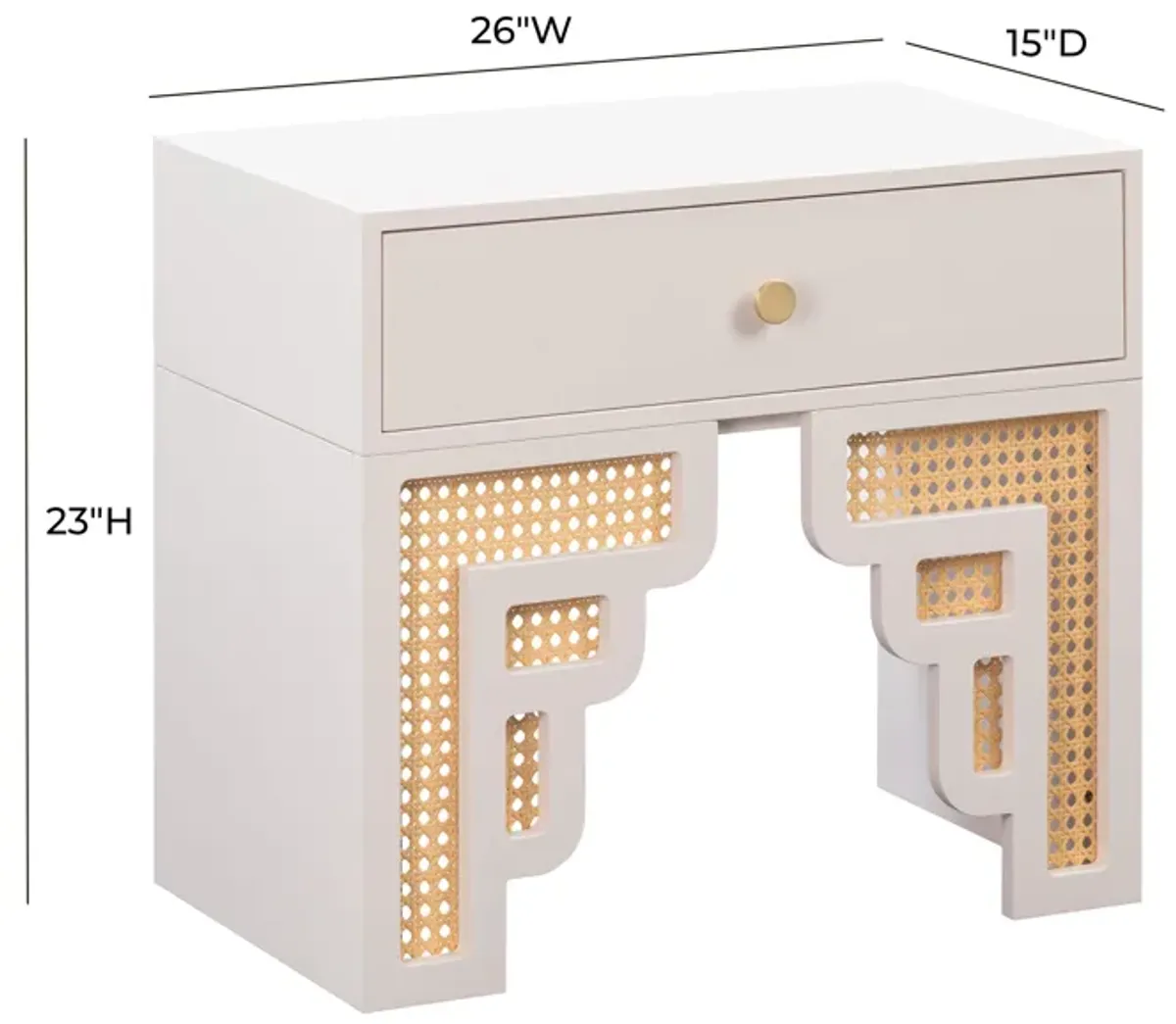 Suzie Rattan Nightstand