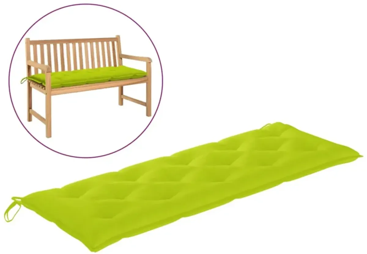 vidaXL Garden Bench Cushion Bright Green 59.1"x19.7"x2.8" Fabric