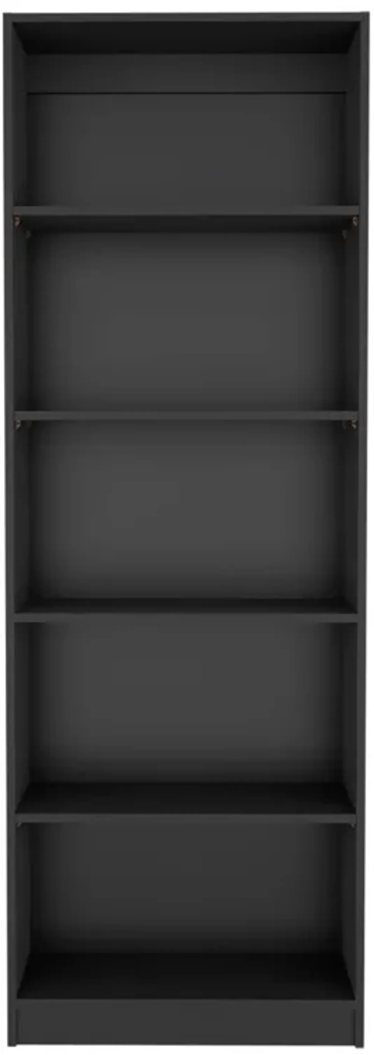 Home 4 Shelves Bookcase with Multi-Tiered Storage -Black