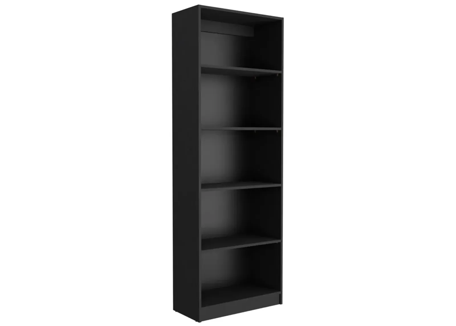 Home 4 Shelves Bookcase with Multi-Tiered Storage -Black