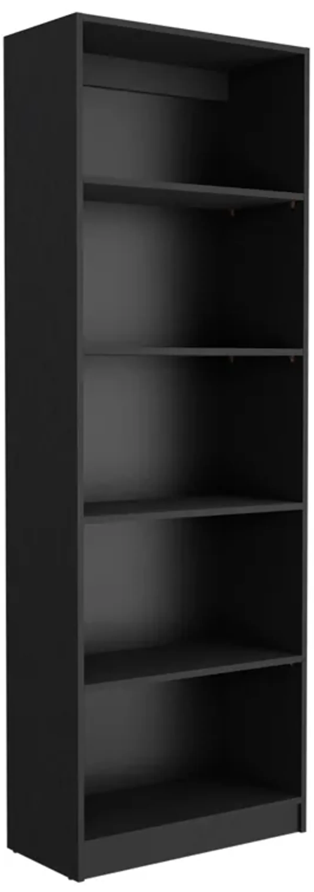 Home 4 Shelves Bookcase with Multi-Tiered Storage -Black