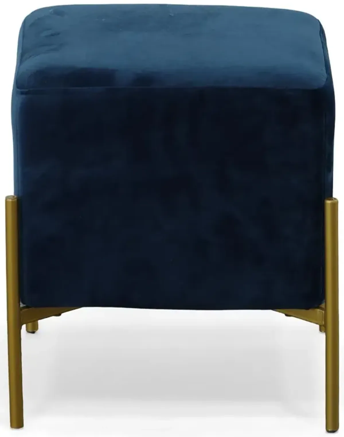 Carolina Living Larenta Upholstered Stool/Footrest - Navy Blue