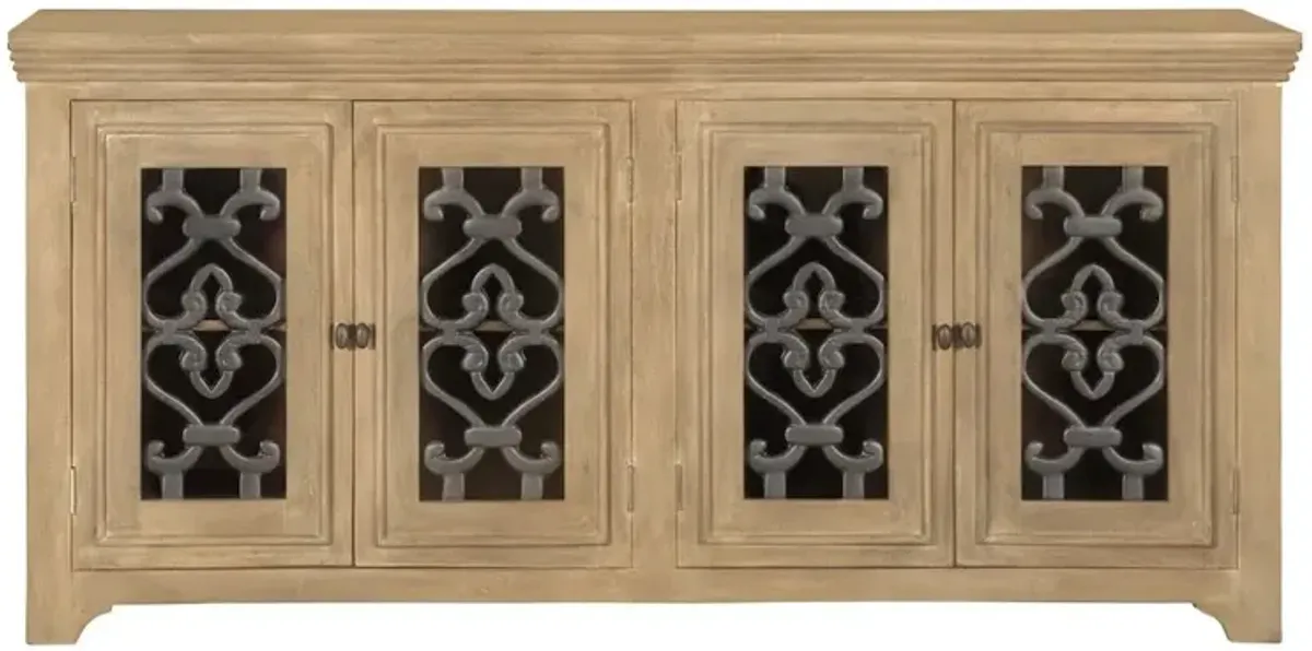 Alex Hamilton Hearst Sideboard 4-Door in Distressed Natural