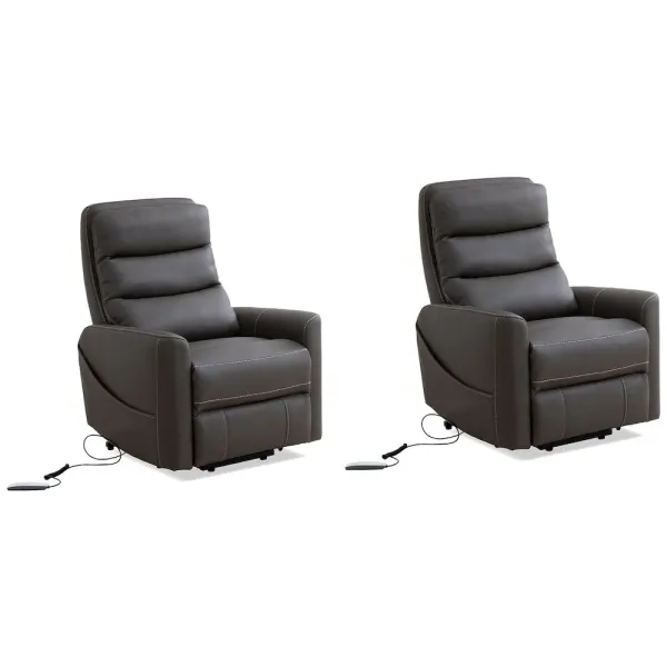 Parker Living Hercules-Haze Power Lift Recliner with Articulating Headrest Two Pack
