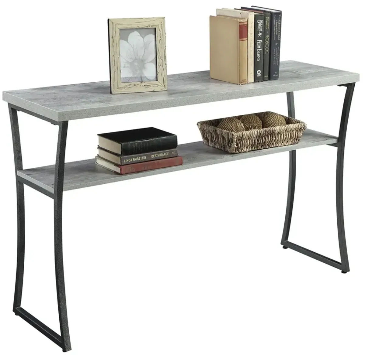 X-Calibur Console Table with Shelf