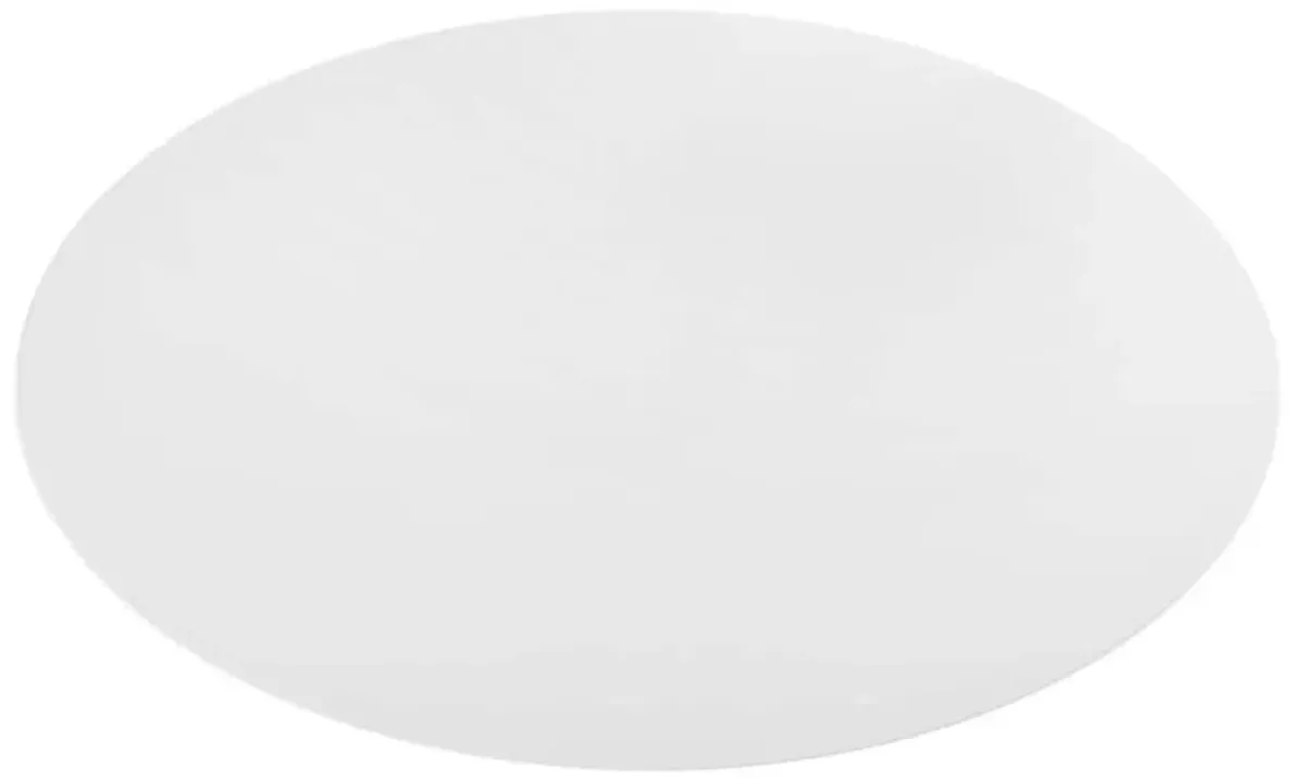 Modway - Lippa 78" Oval Dining Table Black White