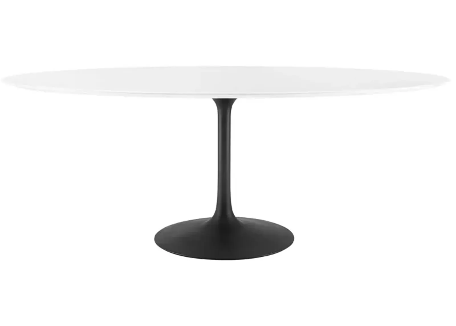 Modway - Lippa 78" Oval Dining Table Black White