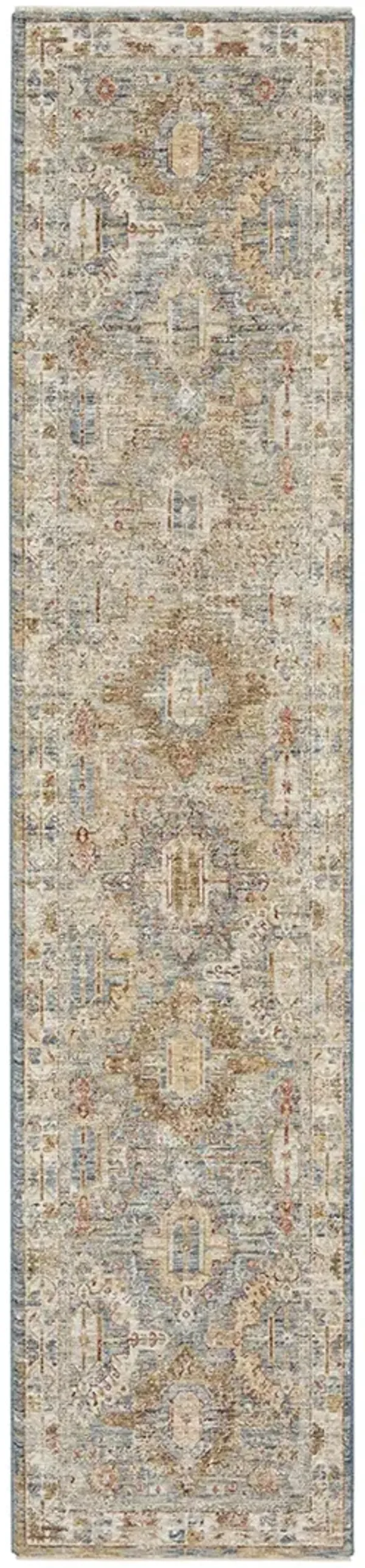 Sahar SHR01 Blue 2'3" x 10'2" Rug