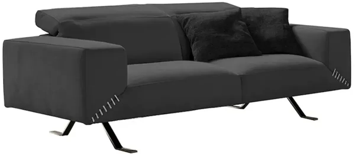 Bellini Italian Home Silvio Loveseat Anthercite