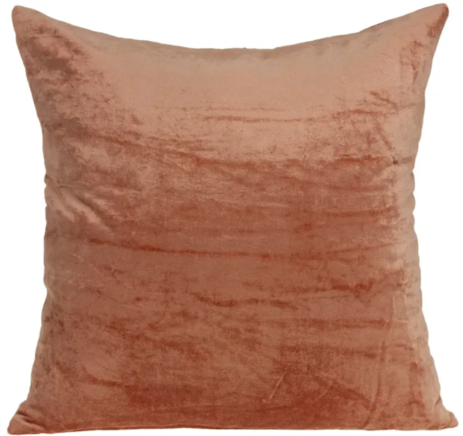 22" Orange Solid Cotton Throw Pillow