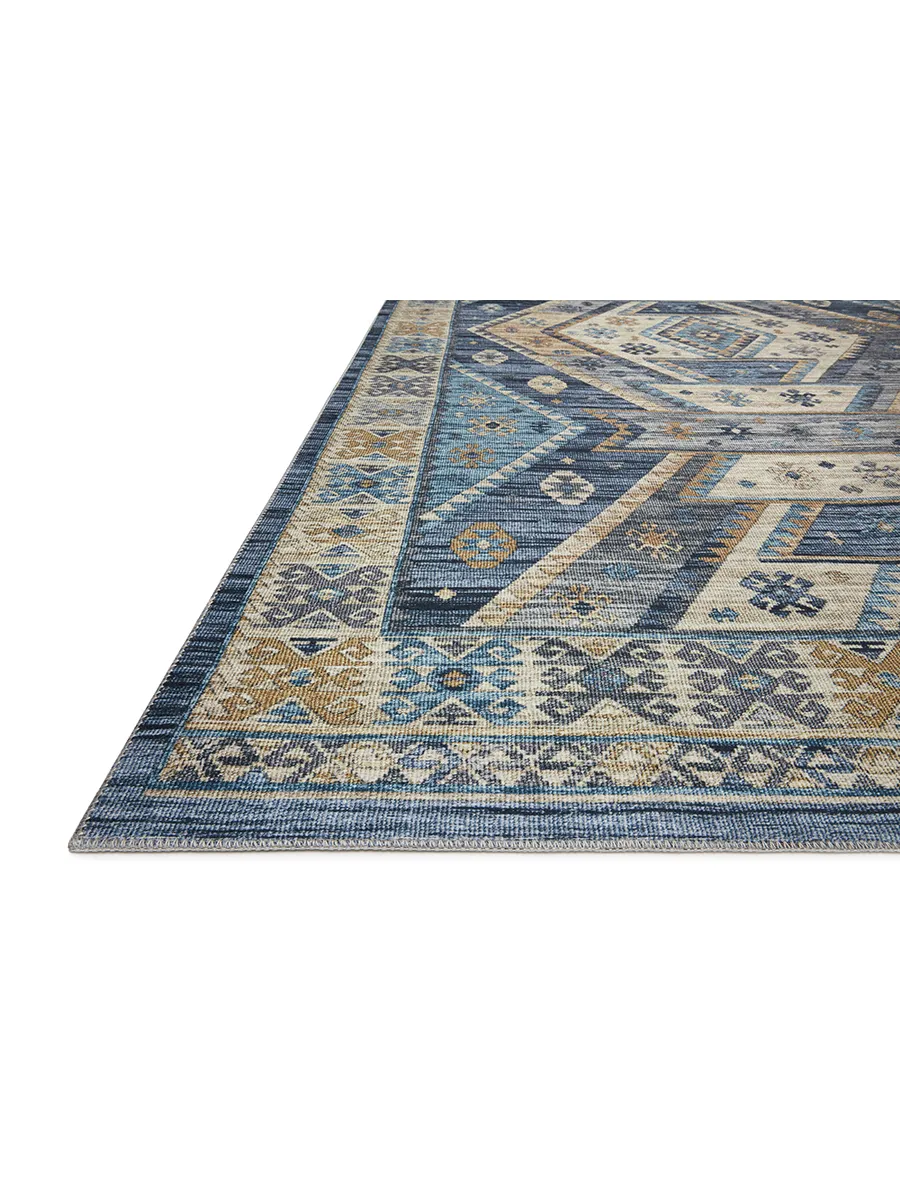 Zion ZIO02 Ocean/Gold 3'6" x 5'6" Rug